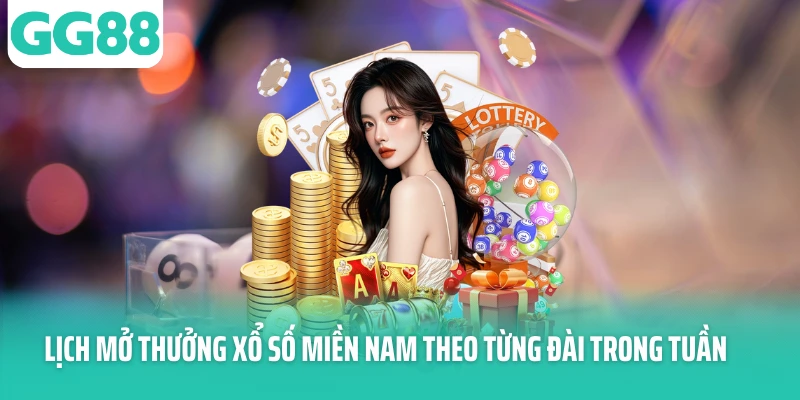 Lịch mở thưởng xổ số miền Nam theo từng đài trong tuần Lịch mở thưởng xổ số miền Nam theo từng đài trong tuần